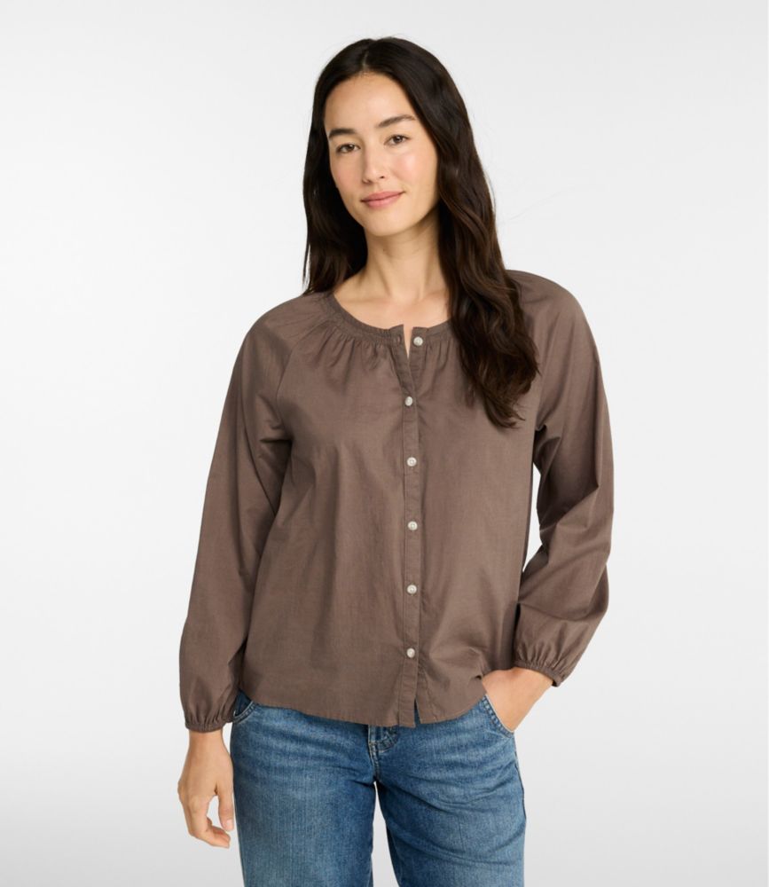 Women's Whisperweight Poplin Shirt, Long-Sleeve, New