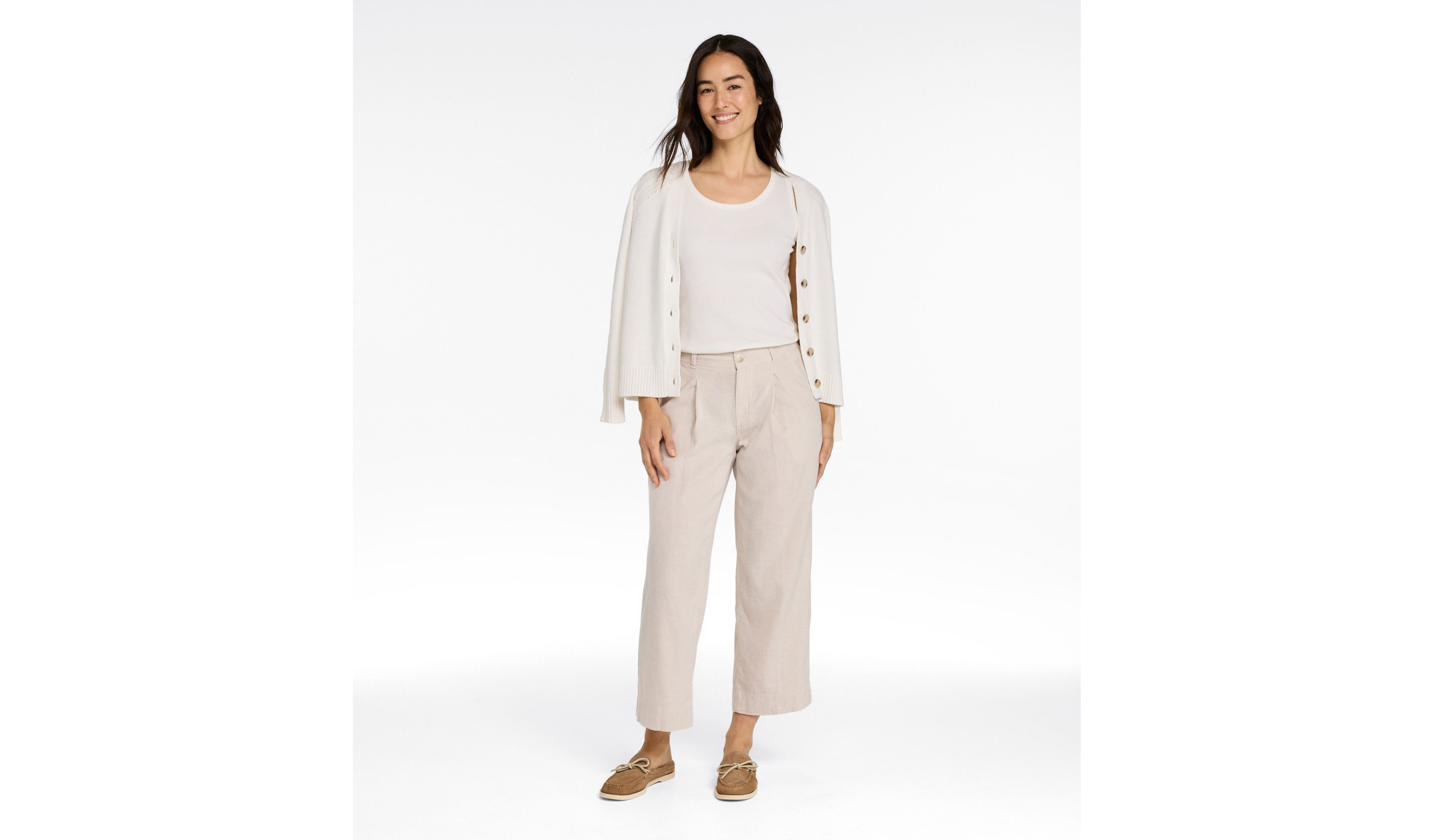 Women's Lakeside Linen-Blend Pants, Crop