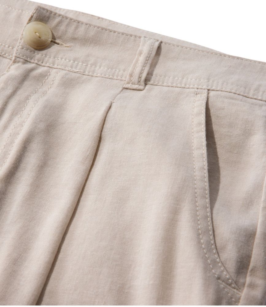 Women's Lakeside Linen-Blend Pants, Crop, Classic Navy, small image number 5