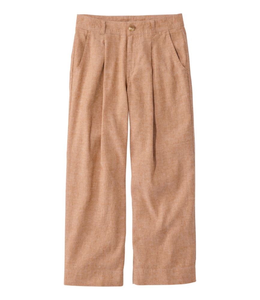 Women's Lakeside Linen-Blend Pants, Crop