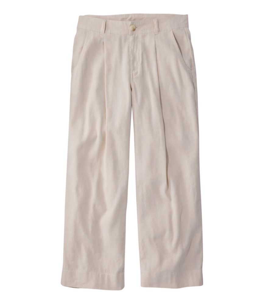 Women's Lakeside Linen-Blend Pants, Crop