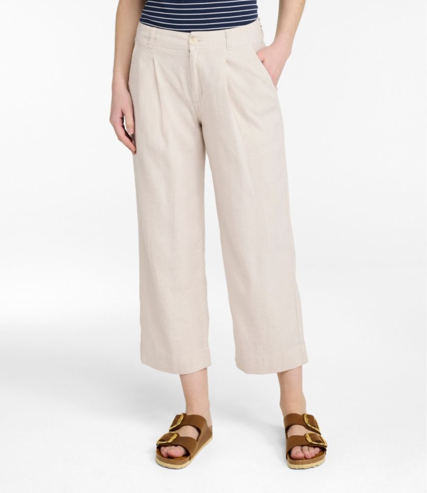 Women's Lakeside Linen-Blend Pants, Crop