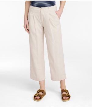 Women's Lakeside Linen-Blend Pants, Crop, New