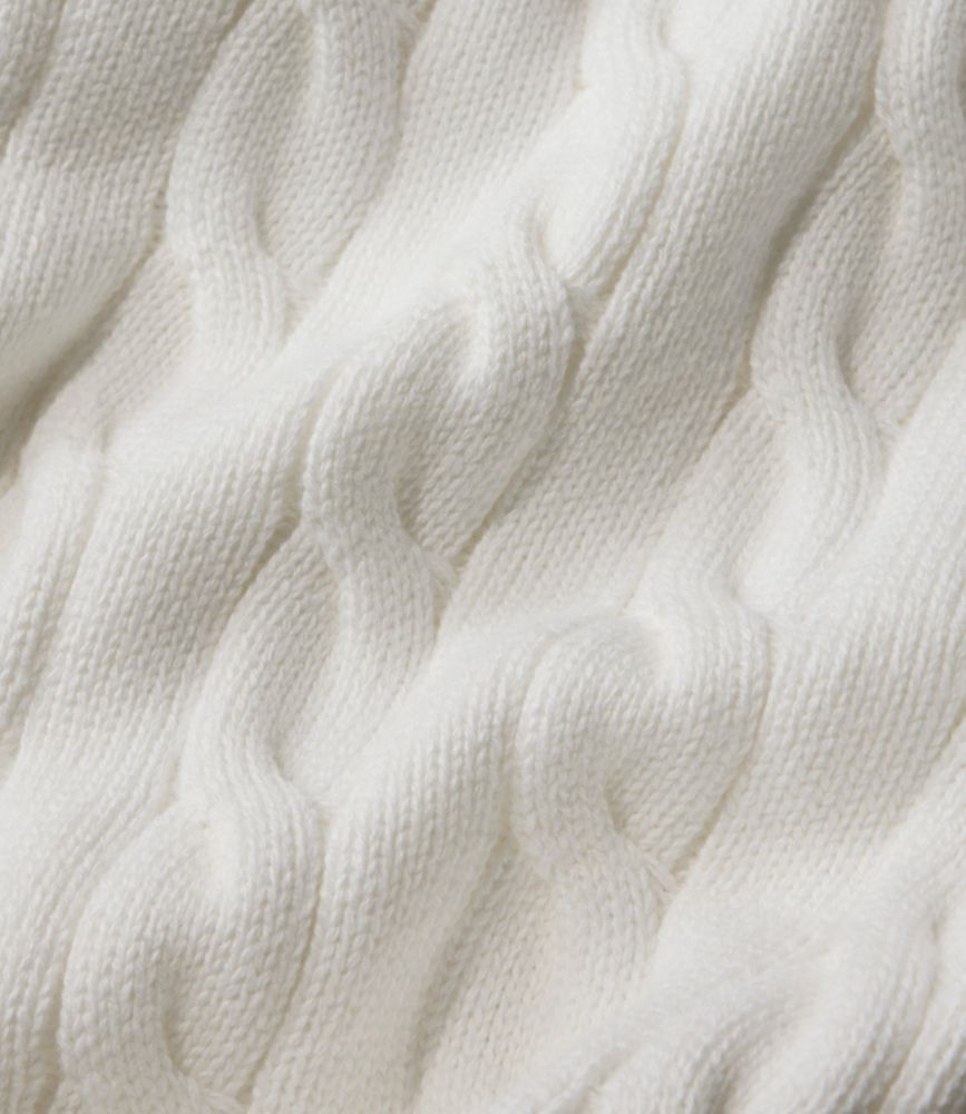 Women's The Original Double L&reg; Sweater, Cable Crewneck, Sea Salt, small image number 5