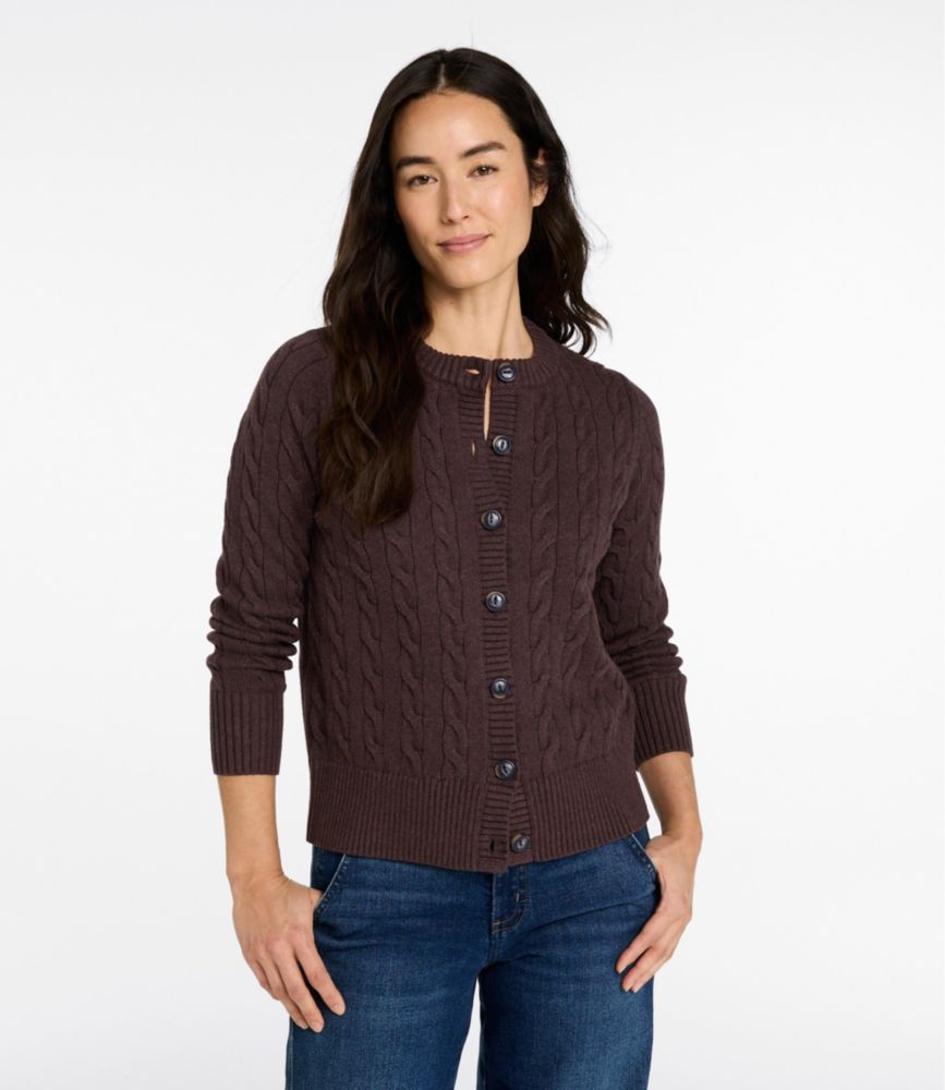Women's The Original Double L® Sweater, Cable Cardigan, New
