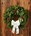 Winter White Wreath 24", One Color, small image number 0