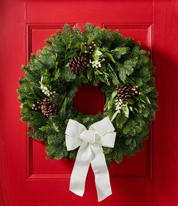 Winter White Wreath 24", One Color, large image number 1