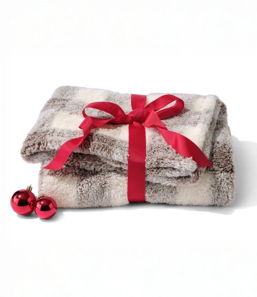 Cozy Plush Throw, Plaid, Dark Sable, small image number 2