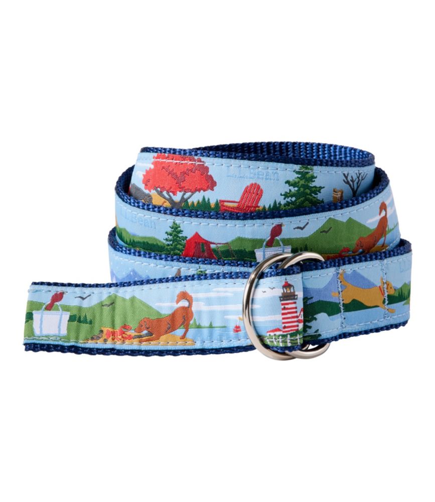 Adults' D-Ring Maine Isle Motif Belt