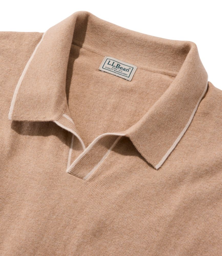 Men's All Seasons Cotton Blend Sweater, Short-Sleeve Polo