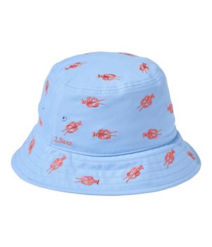 Adults' Cotton Motif Bucket Hat, New