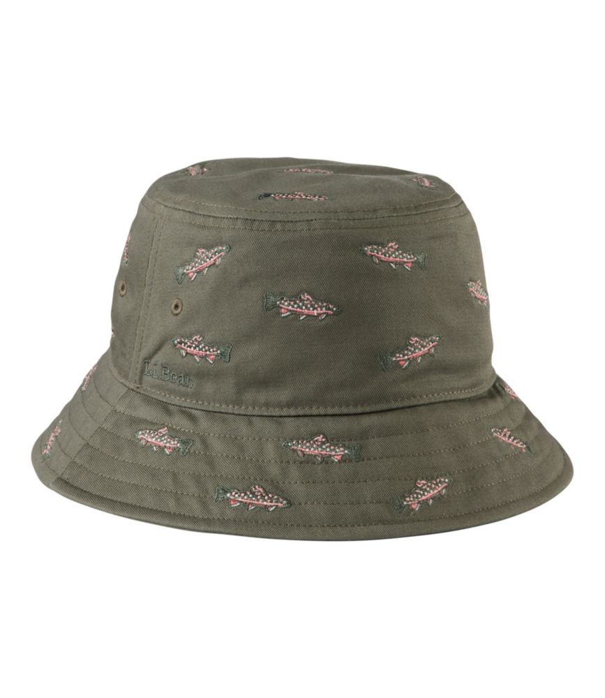 Adults' Cotton Motif Bucket Hat