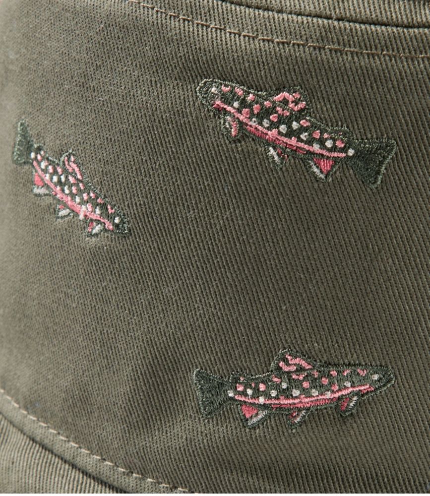 Adults' Cotton Motif Bucket Hat