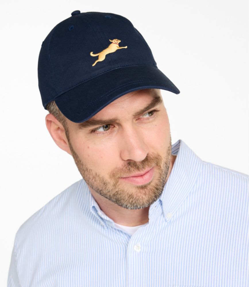 Adults' L.L.Bean Motif Baseball Cap, Classic Navy Lab, small image number 4