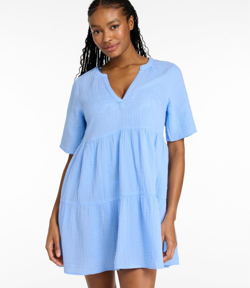 Women's Cloud Gauze Cover-Up Tiered Dress, New