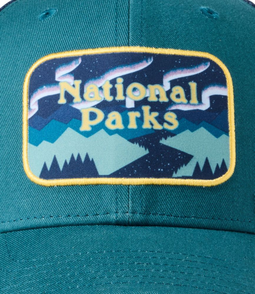 Adults' L.L.Bean National Parks Trucker Hat, Iced Orchid National Parks, small image number 4