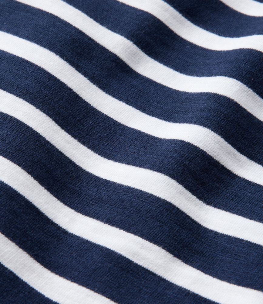 Women's Peaks Island Button Mockneck, Stripe