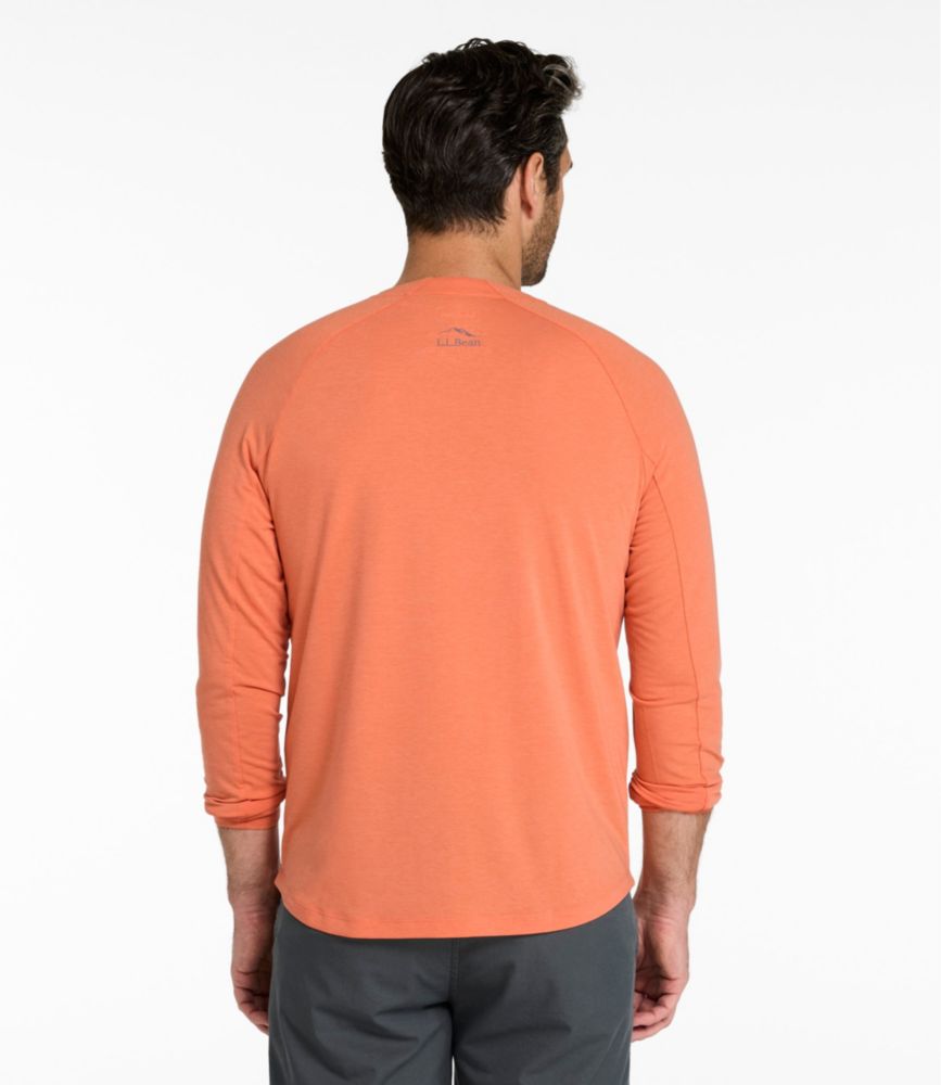Men's SunSmart Comfort Crew, Long Sleeve, Faded Orange, small image number 3