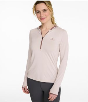 Women's SunSmart Coolpro Half Zip Hoodie, New
