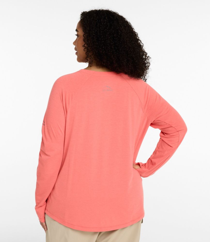 Women's SunSmart Comfort Crew, Long-Sleeve, Pewter, small image number 3