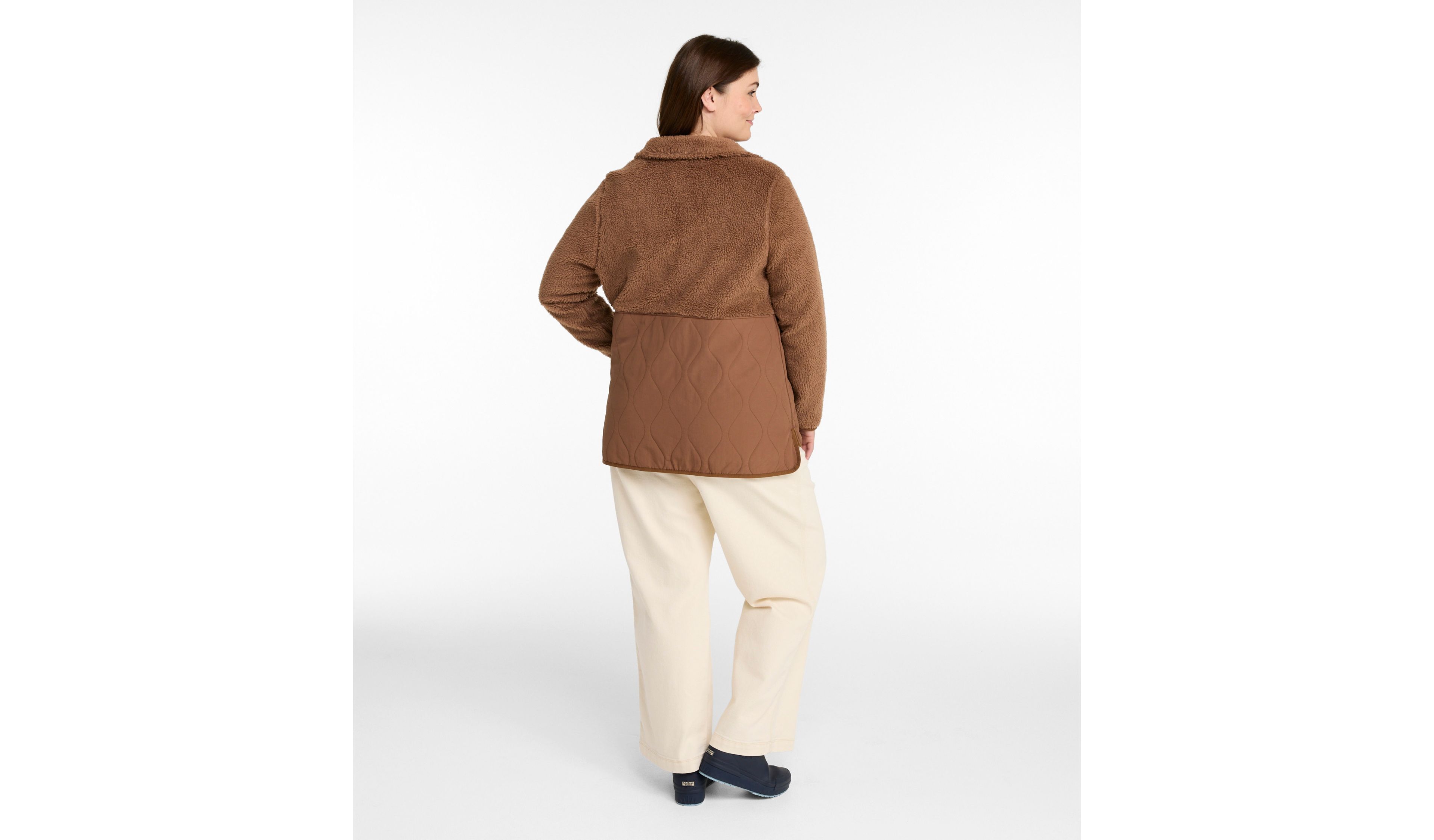 Women's Bean's Mixed Media Sherpa Fleece Jacket