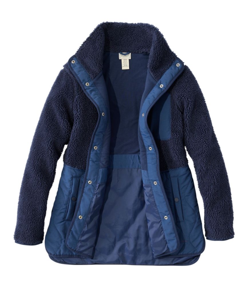 Women's Bean's Mixed Media Sherpa Fleece Jacket