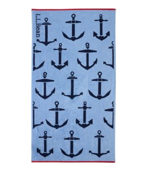 Seaside Beach Towel, Anchors
