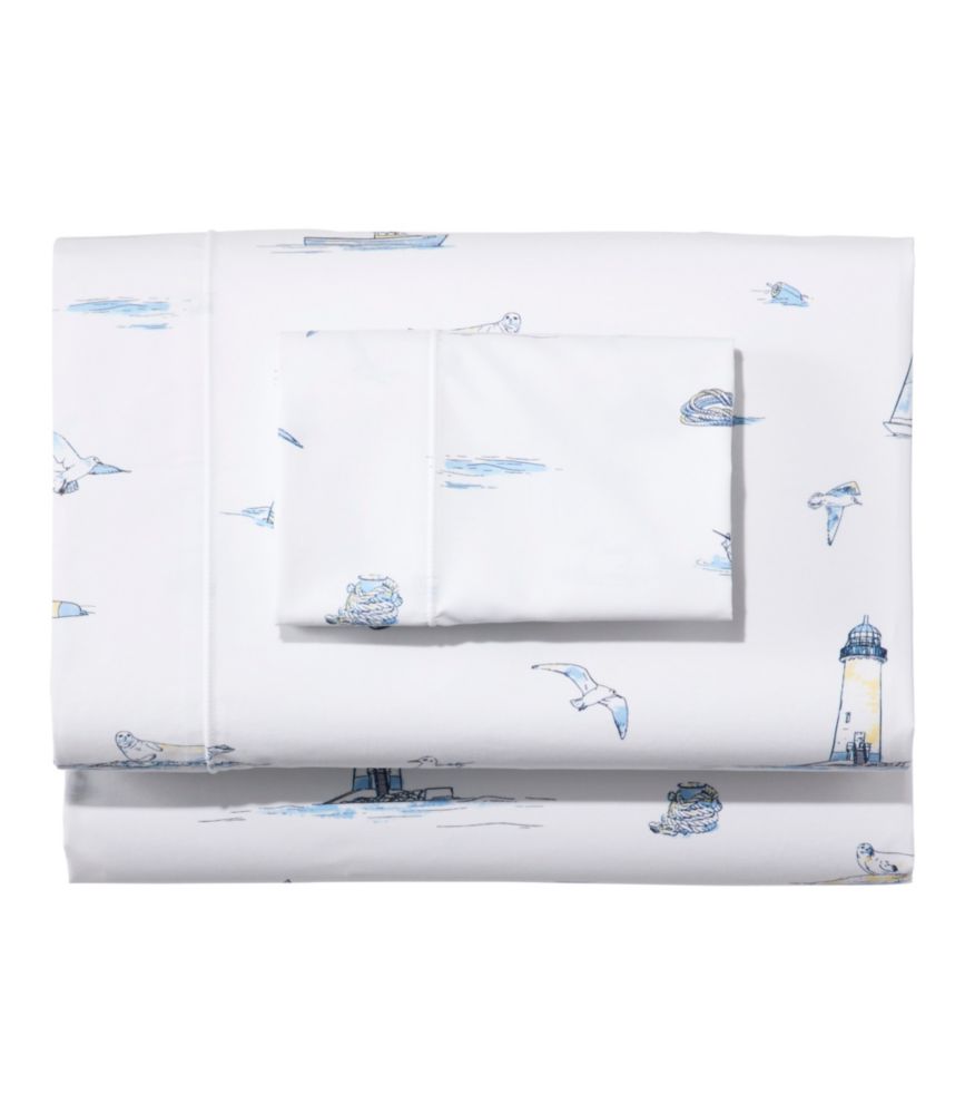 Nautical Boats Percale Sheet Collection