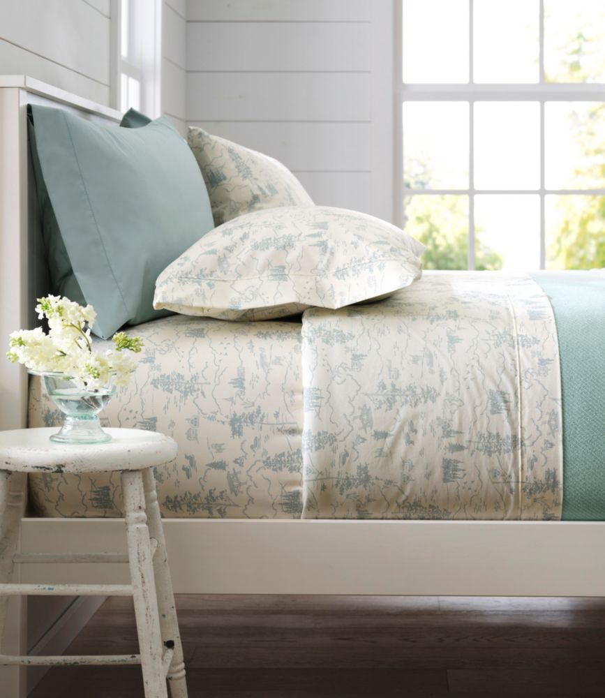 Lakeside Toile Percale Sheet Collection, Bone, small image number 5