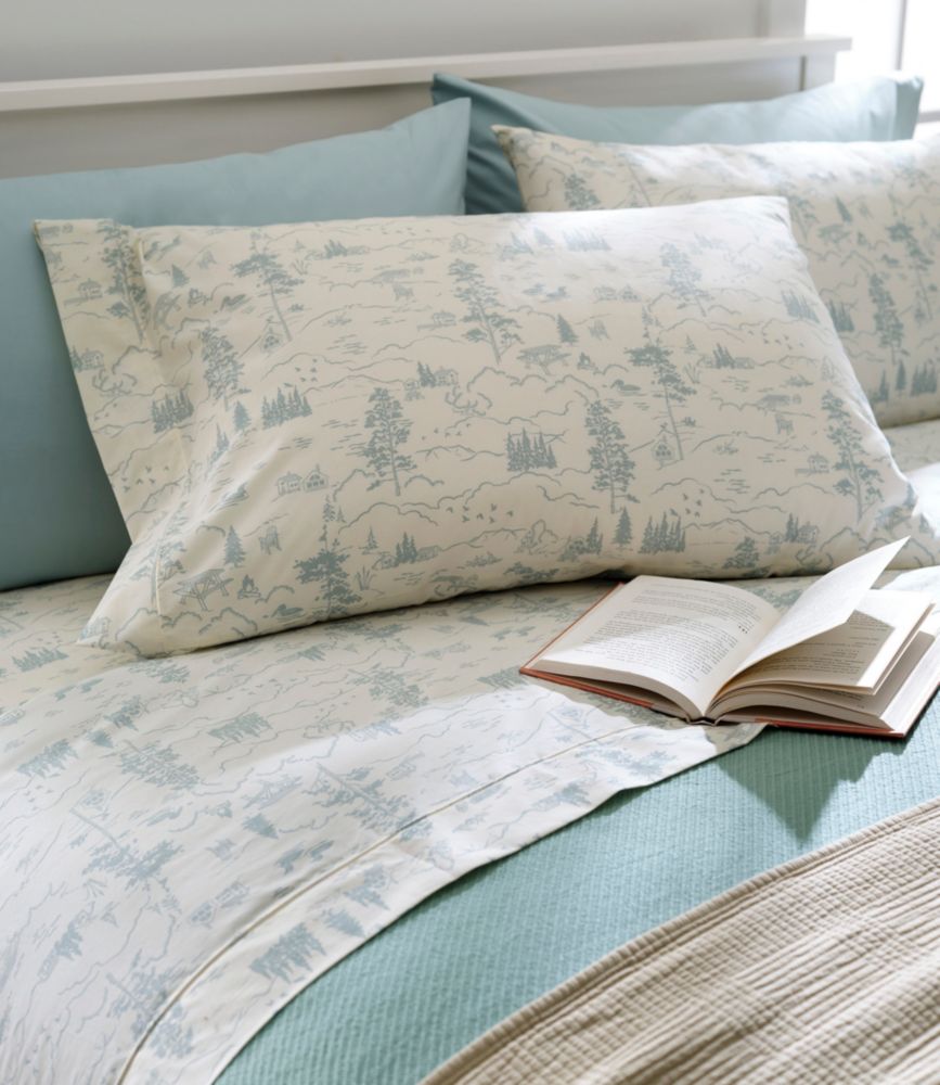 Lakeside Toile Percale Sheet Collection