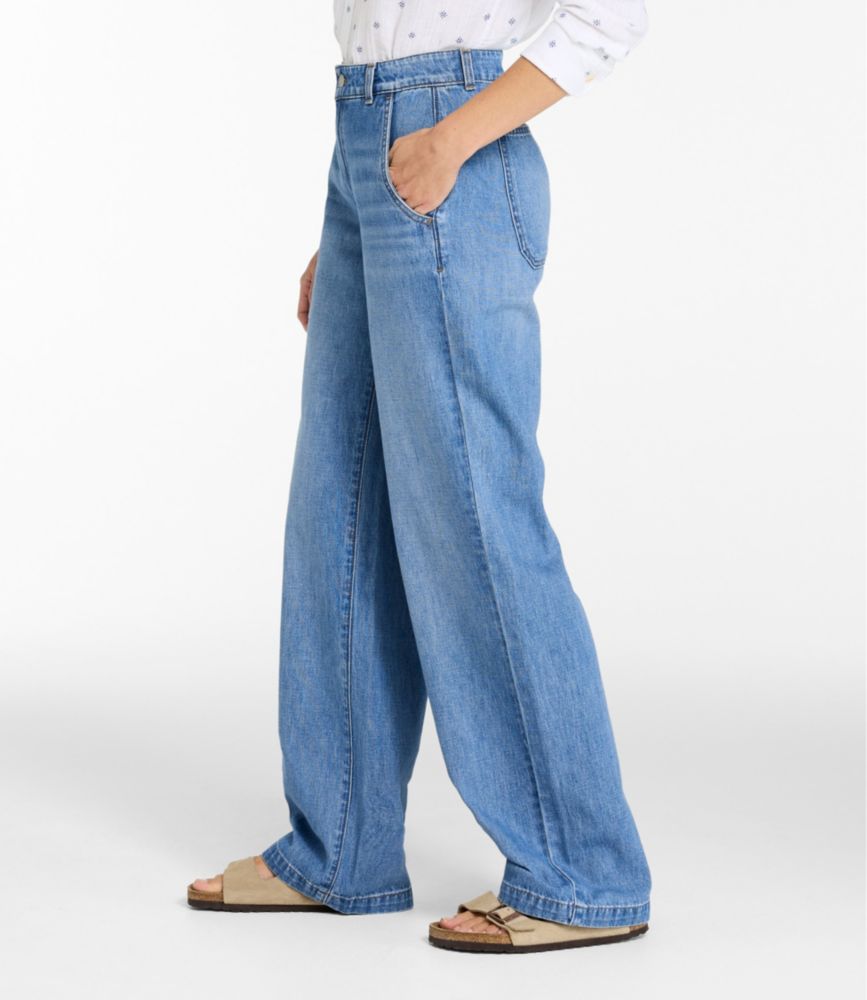 Women's 207 Vintage Lightweight Jeans, High-Rise Wide-Leg, Vintage Indigo Wash, small image number 4