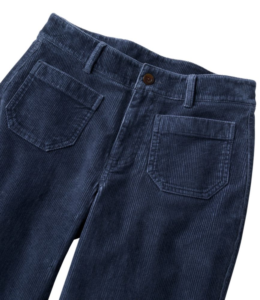 Women's 207 Vintage Corduroy Patch Pocket Pants, Mid-Rise Wide Straight-Leg