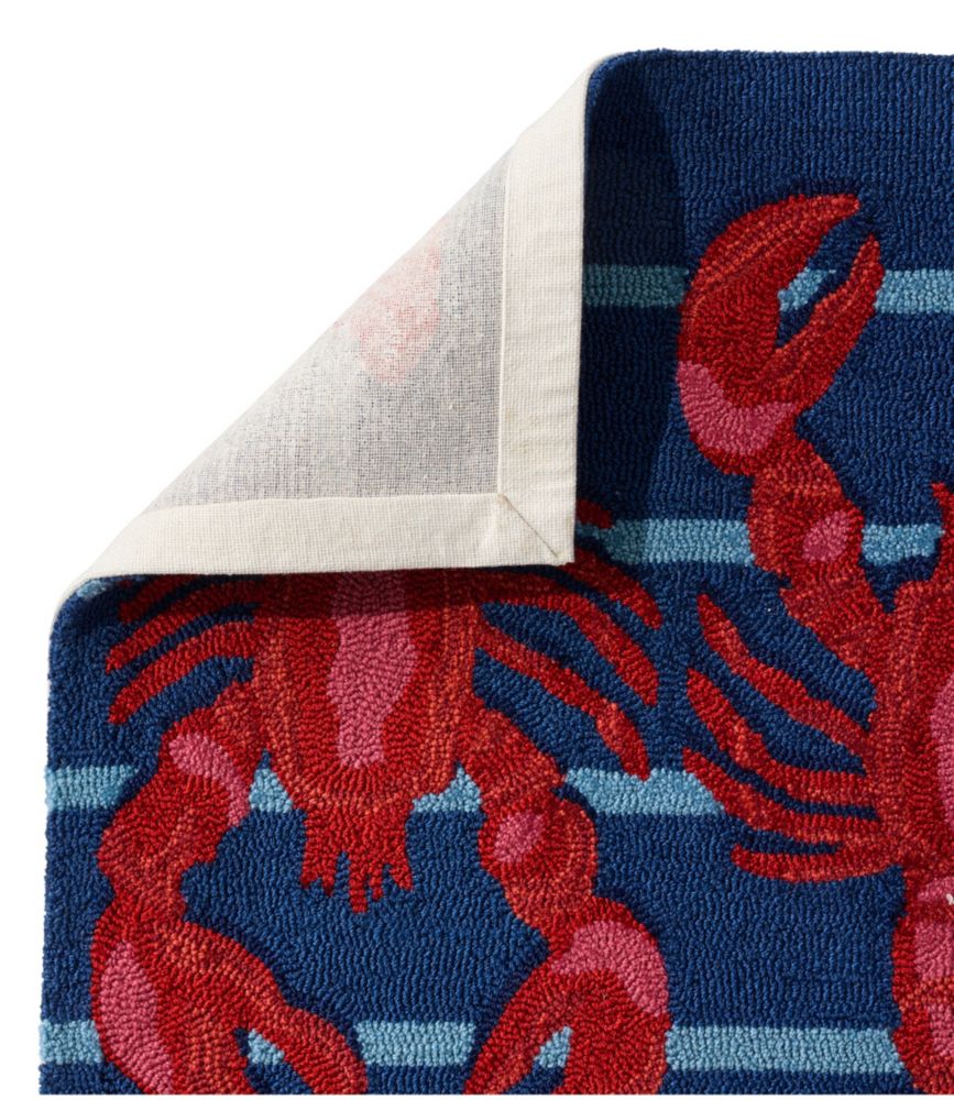 Indoor/Outdoor Vacationland Rug, Lobsters, Multi, small image number 2