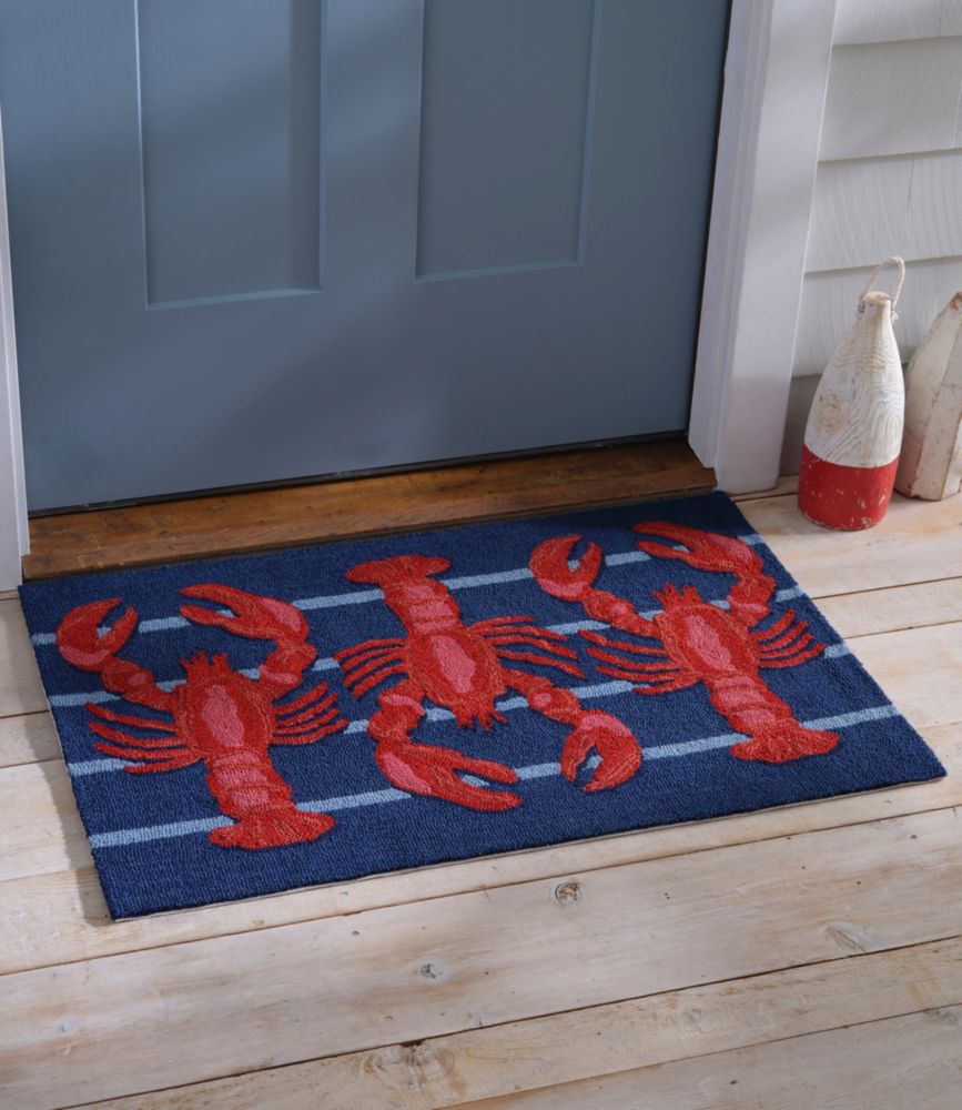 Indoor/Outdoor Vacationland Rug, Lobsters, Multi, small image number 4