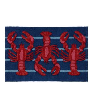 Indoor/Outdoor Vacationland Rug, Lobsters