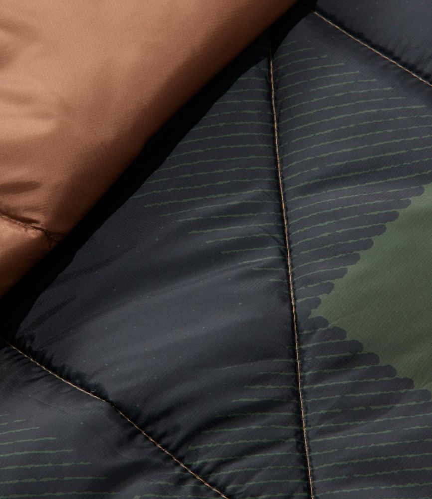 L.L.Bean & Noah Kahan Puffer Blanket, Deep Olive Plaid, small image number 7