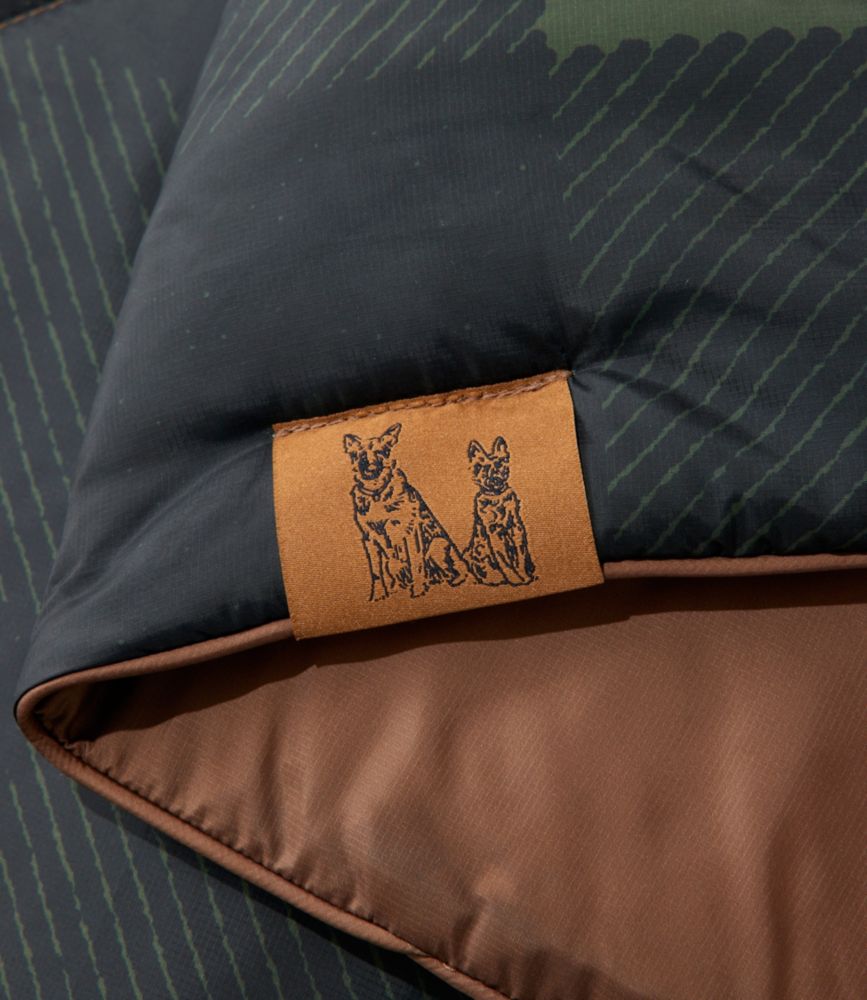 L.L.Bean & Noah Kahan Puffer Blanket, Deep Olive Plaid, small image number 4