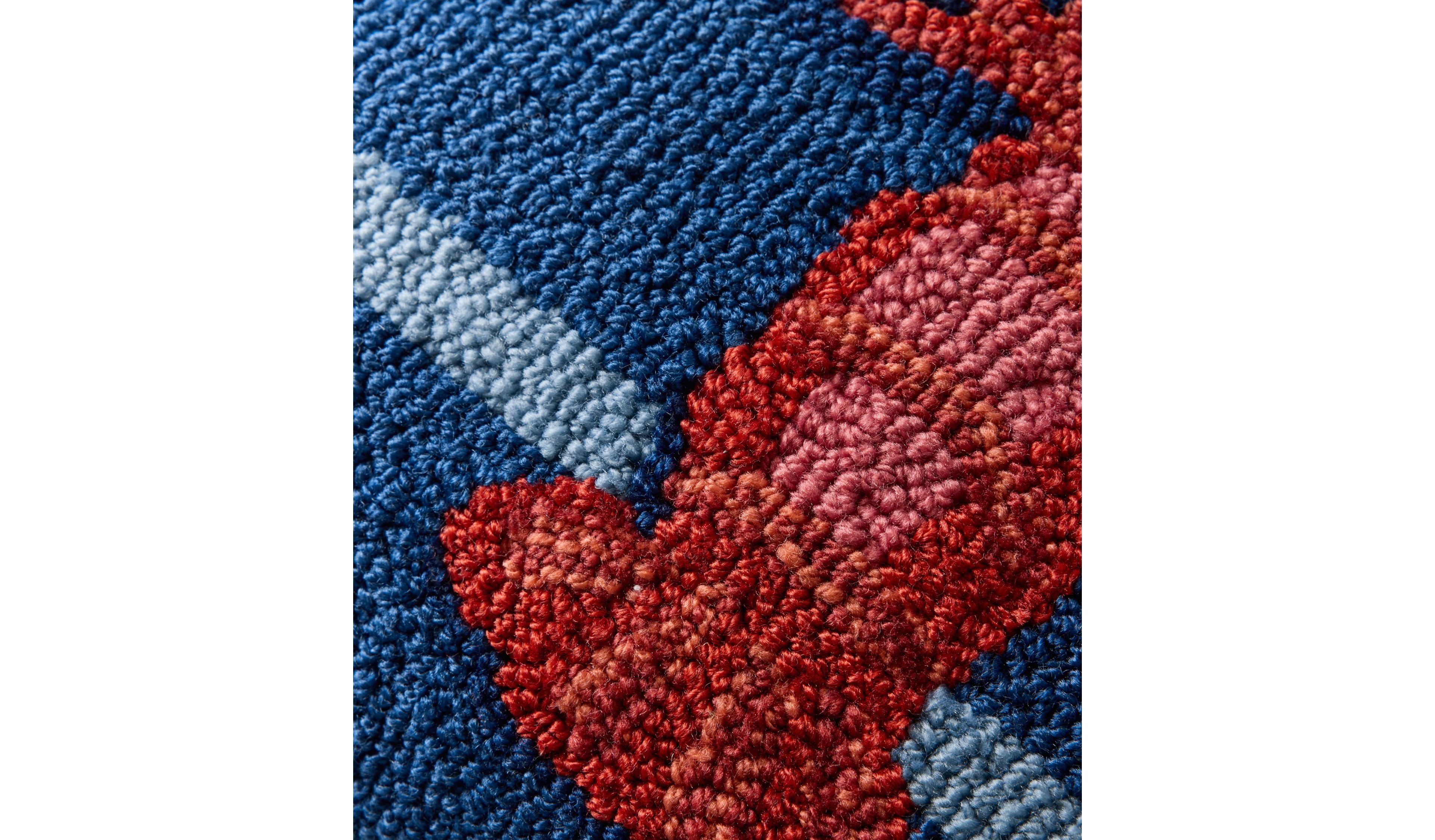 Indoor/Outdoor Hooked Pillow, 18x18 Lobster