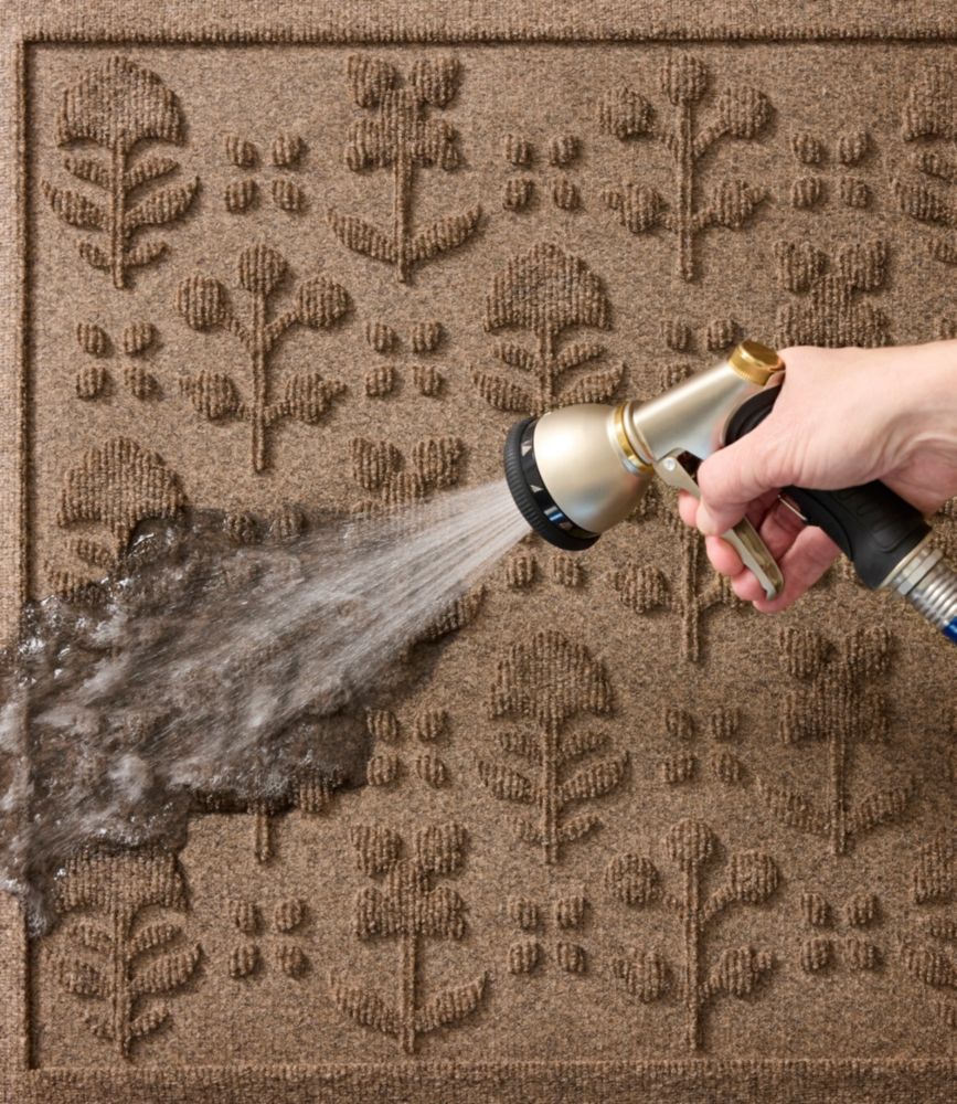 Everyspace Recycled Waterhog Doormat, Botanical Floral, Evergreen, small image number 3