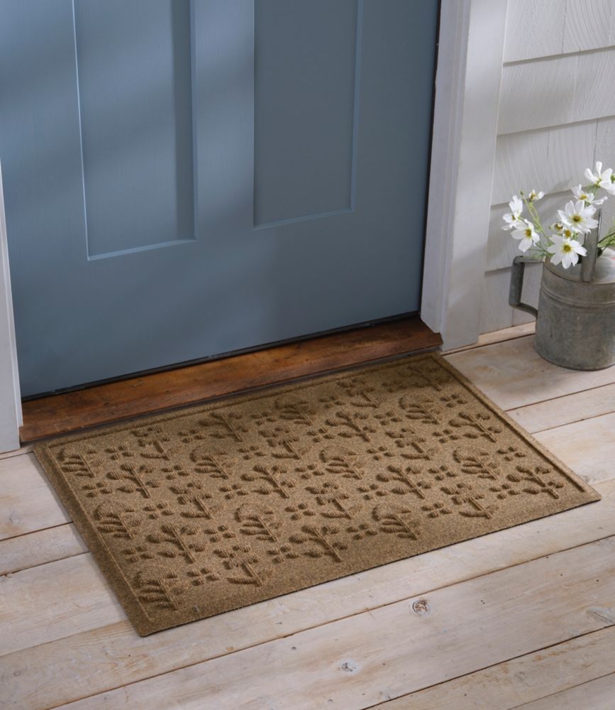 Everyspace Recycled Waterhog Doormat, Botanical Floral, Evergreen, small image number 6