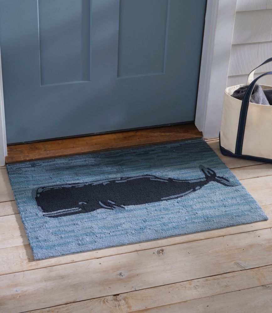 Indoor/Outdoor Vacationland Rug, Coastal Whale, Multi, small image number 4