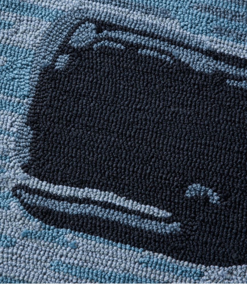 Indoor/Outdoor Vacationland Rug, Coastal Whale
