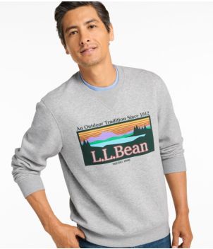 Men's Essential Graphic Sweatshirts, Crewneck, New