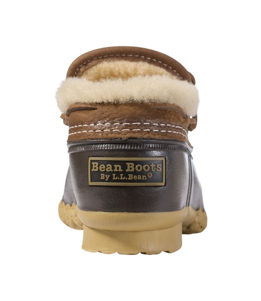 Women's Bean Boots, Shearling-Lined Rubber Mocs, Allspice/Bean Boot Brown/Gum, small image number 3