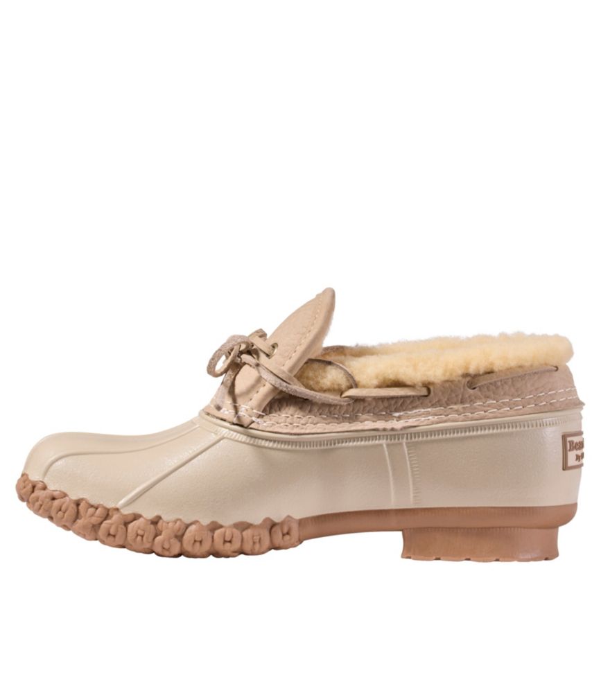 Women's Bean Boots, Shearling-Lined Rubber Mocs