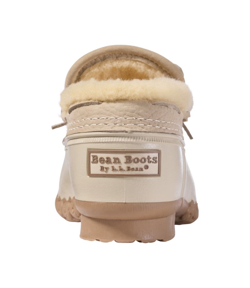 Women's Bean Boots, Shearling-Lined Rubber Mocs