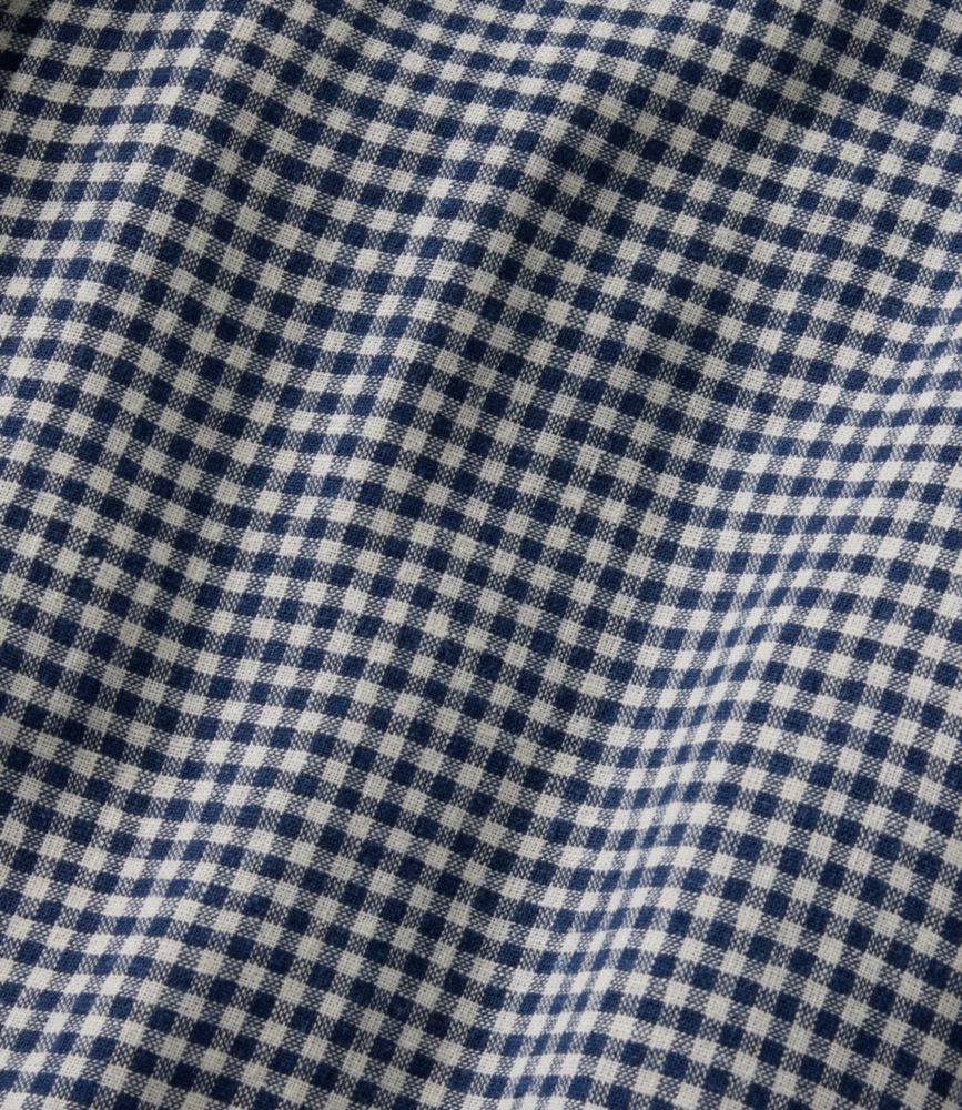 Women's Signature Linen-Blend Button-Front Shirt, Three-Quarter-Length Sleeve, Lightest Peach Plaid, small image number 5