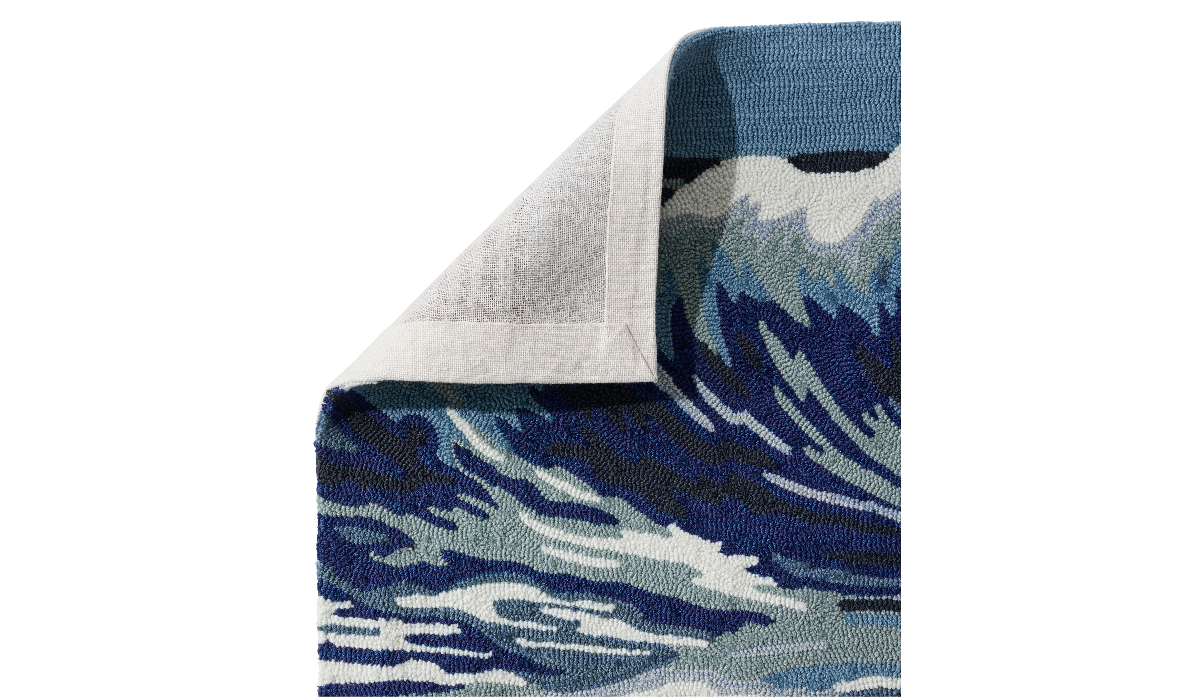 Indoor/Outdoor Vacationland Runner, Ocean Waves