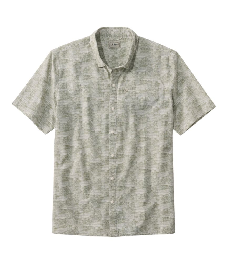 Men's Ultralight Venture Shirt, Short-Sleeve Print, Bone Mountains, small image number 1