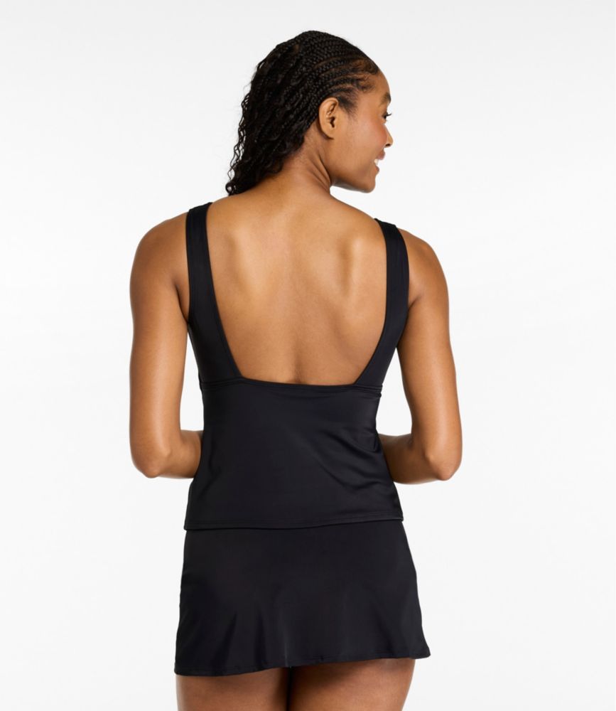 Women's BeanSport Highneck Tankini Top, Black, small image number 3